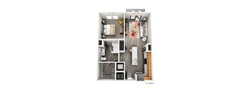 a 1 bedroom floor plan  the residences at sawmill crossings apartments