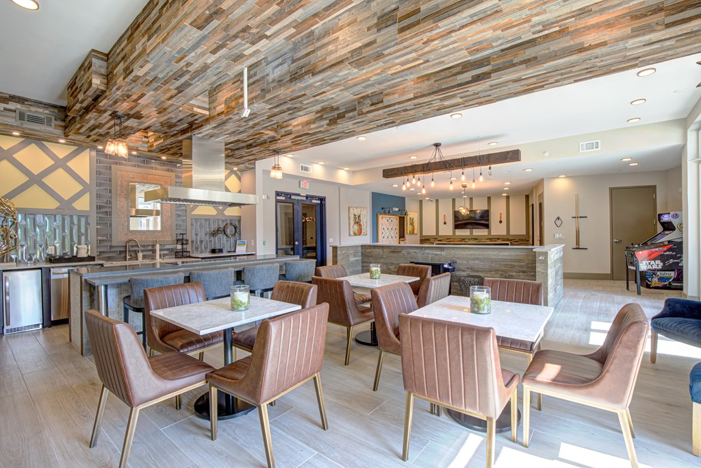 demo kitchen and tvs