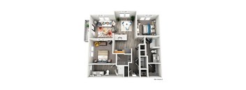 a 1 bedroom floor plan  503 square feet