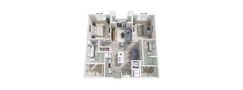 a 1 bedroom floor plan  the crossings