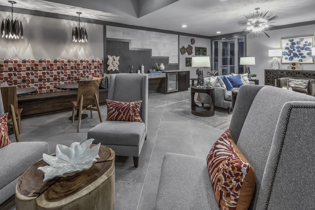 clubroom with gaming lounge