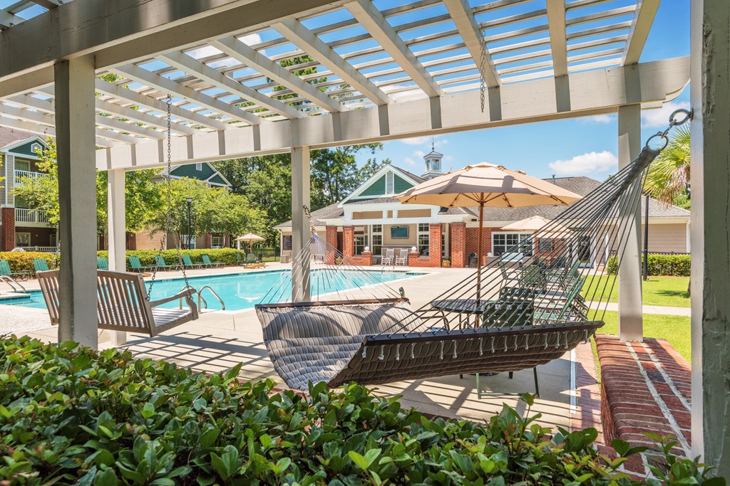 swimming pool hammock swing