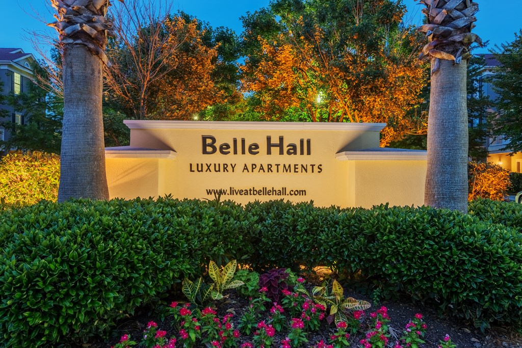 Belle Hall Monument Sign