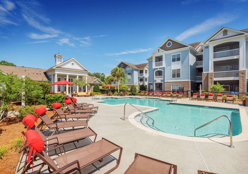 Swimming Pool with lounge chairs - Photo Gallery
