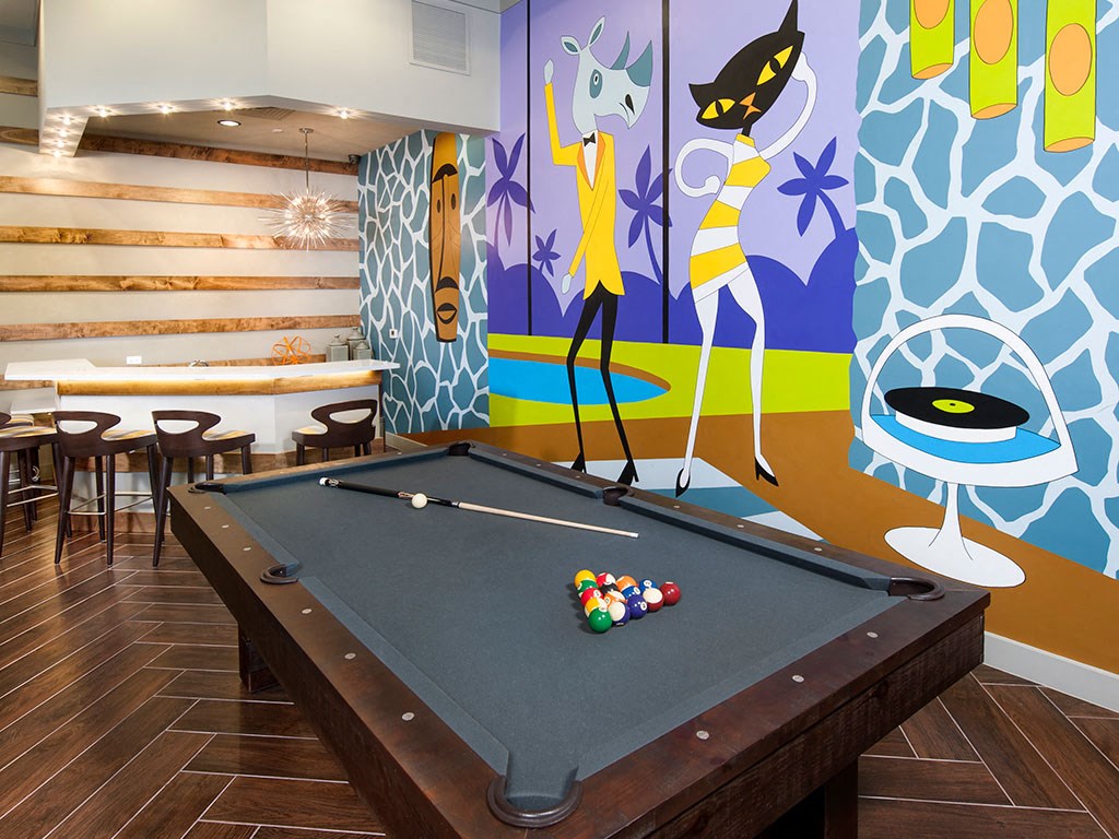 Pool Table Billiards game room