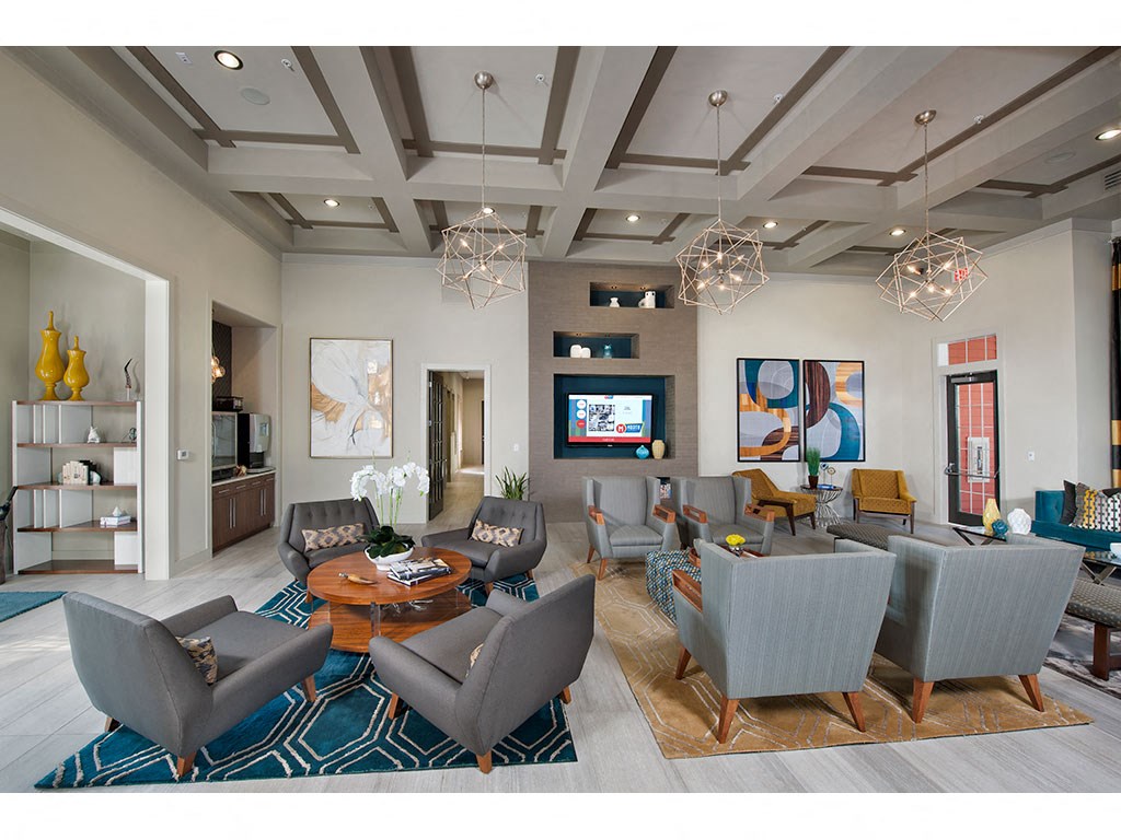 Leasing Office resident cafe lounge clubhouse