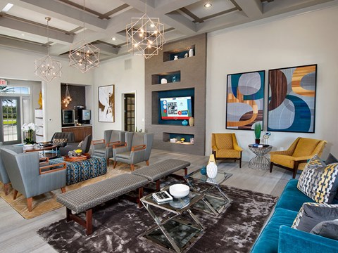 Leasing Office cafe lounge clubhouse