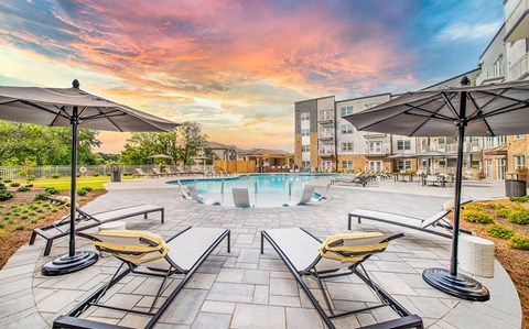 Pool with Lounge Chairs