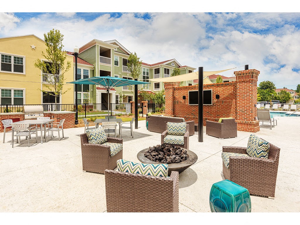 Fire Pit and outdoor TV