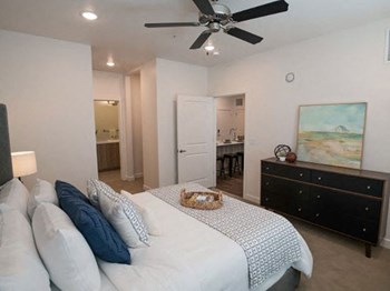 Gorgeous Bedroom at Foothill Lofts Apartments & Townhomes, Logan - Photo Gallery 6