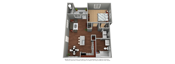 Meadows at Homestead 1 Bed Floorplan