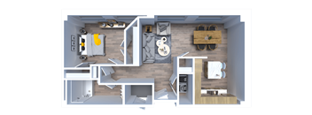 Maye House 1 Bed B Floorplan
