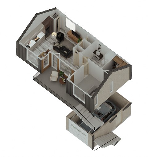 The Arza 3D Carriage Unit Floorplan