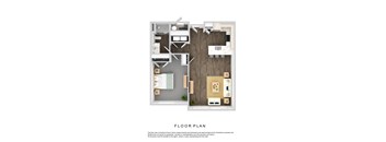 1 Bedroom Floorplan at The Grove at Orchard Park