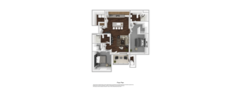 2X2 A Floorplan at Orchard Park Apartments, Idaho Falls, ID