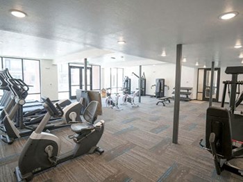 Beautiful Fitness Center at Foothill Lofts Apartments & Townhomes, Logan, UT, 84341 - Photo Gallery 26