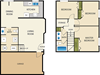 3 bedroom 2 bath Floor Plan 3 bedroom 2 bath Floor Plan at Devonshire Court Apartments & Townhomes, North Logan