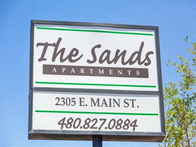 Welcoming Property Signage at Sands Apartments, Mesa, AZ