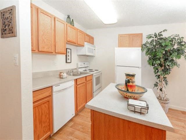 Island Kitchen With Custom Cabinet at Sands Apartments, Arizona, 85213
