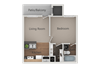 One Bed One Bath Floor Plan One Bed One Bath Floor Plan at Cimarron Place Apartments, Arizona, 85712