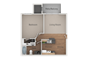 One bedroom One bathroom Floor Plan One bedroom One bathroom Floor Plan at Cimarron Place Apartments, Tucson, AZ, 85712