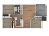 3 bedroom 2 bath Floor Plan 3 bedroom 2 bath Floor Plan at Rio Seco Apartments, Tucson, AZ