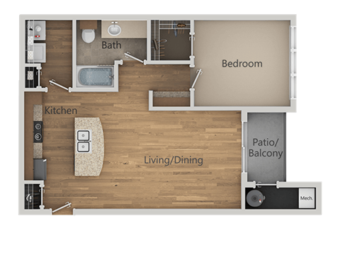 A1 1Bed_1Bath at Avena Apartments, Colorado, 80233