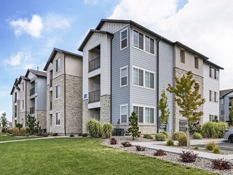 Blue and White Building at The Reserve at View 78