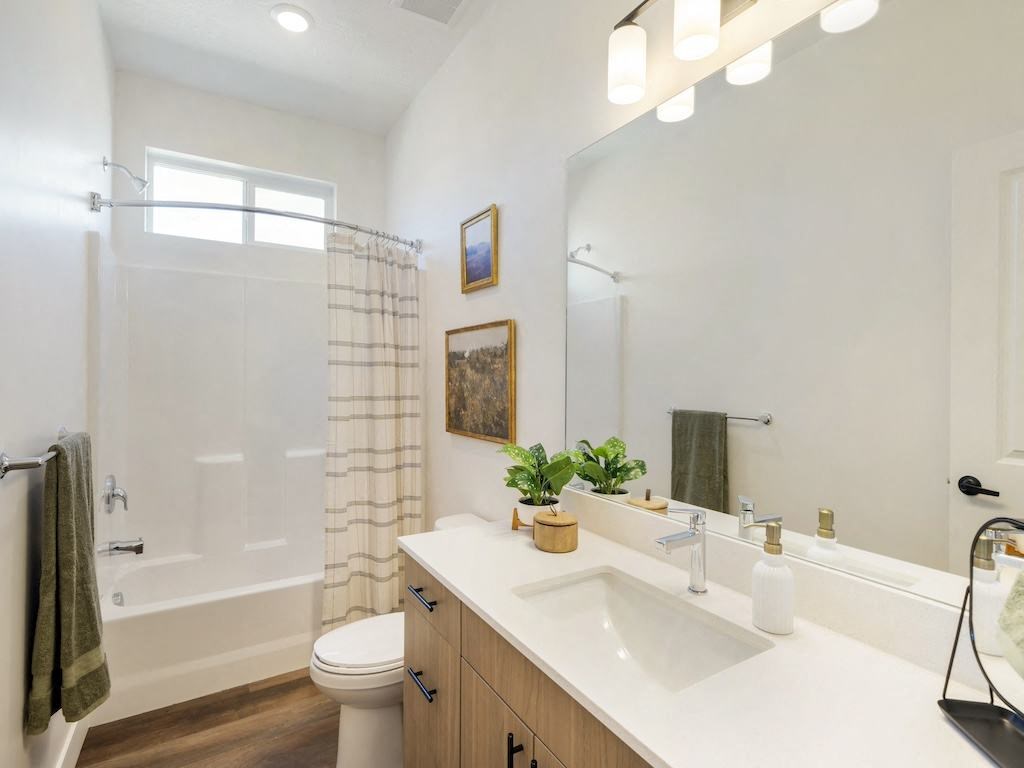 Bright Bathroom at Orchard Park Townhomes