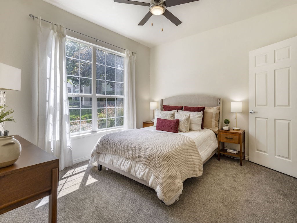 Large Window in Bedroom at Pinehurst Apartments Midvale, UT 84047