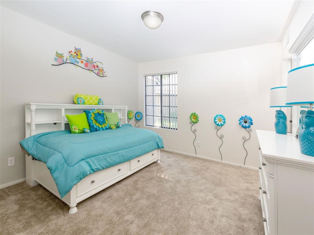 Second Bedroom at Heron Pointe Apartments & Townhomes, California