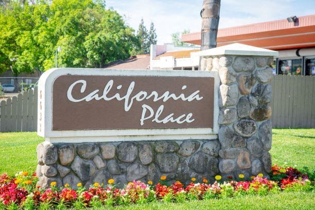 Welcoming Property Signage at California Place Apartments, California