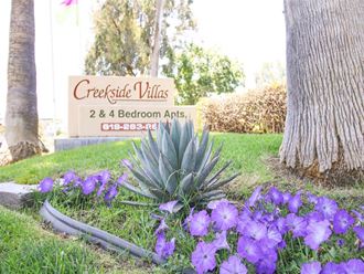 Welcoming Property Signage at Creekside Villas Apartments, San Diego, CA