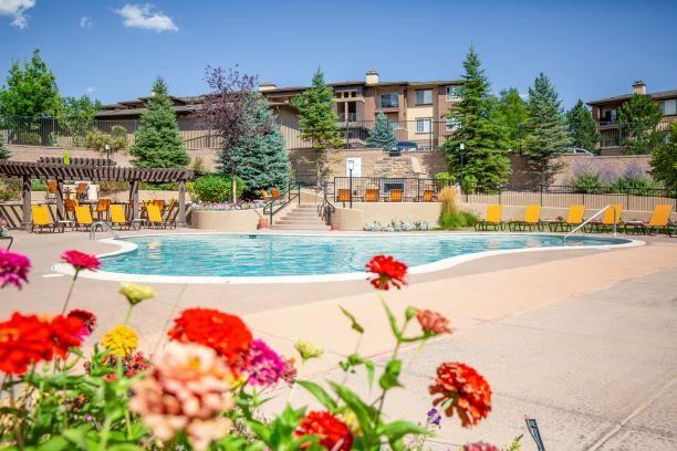 Swimming Pool With Relaxing Sundecks at Echo Ridge Apartments, Castle Rock, CO - Photo Gallery 1