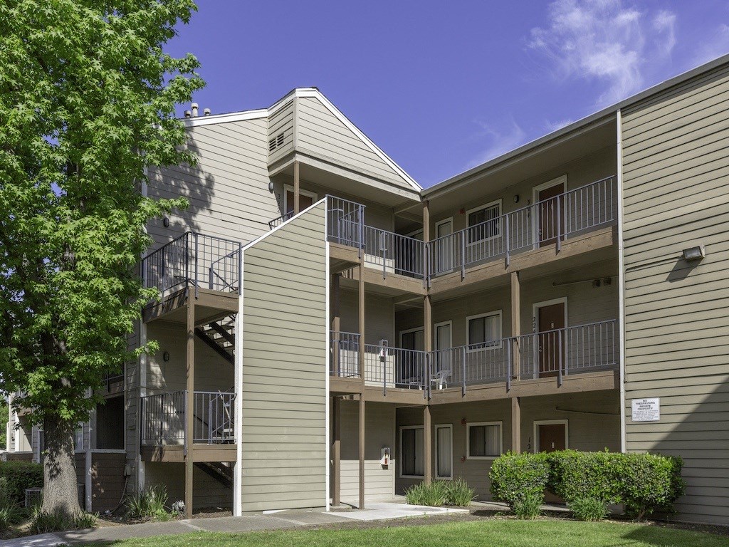 California Place Blue Sky Behind Apartments