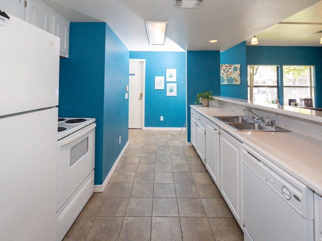 California Place Kitchen Area in Clubhouse