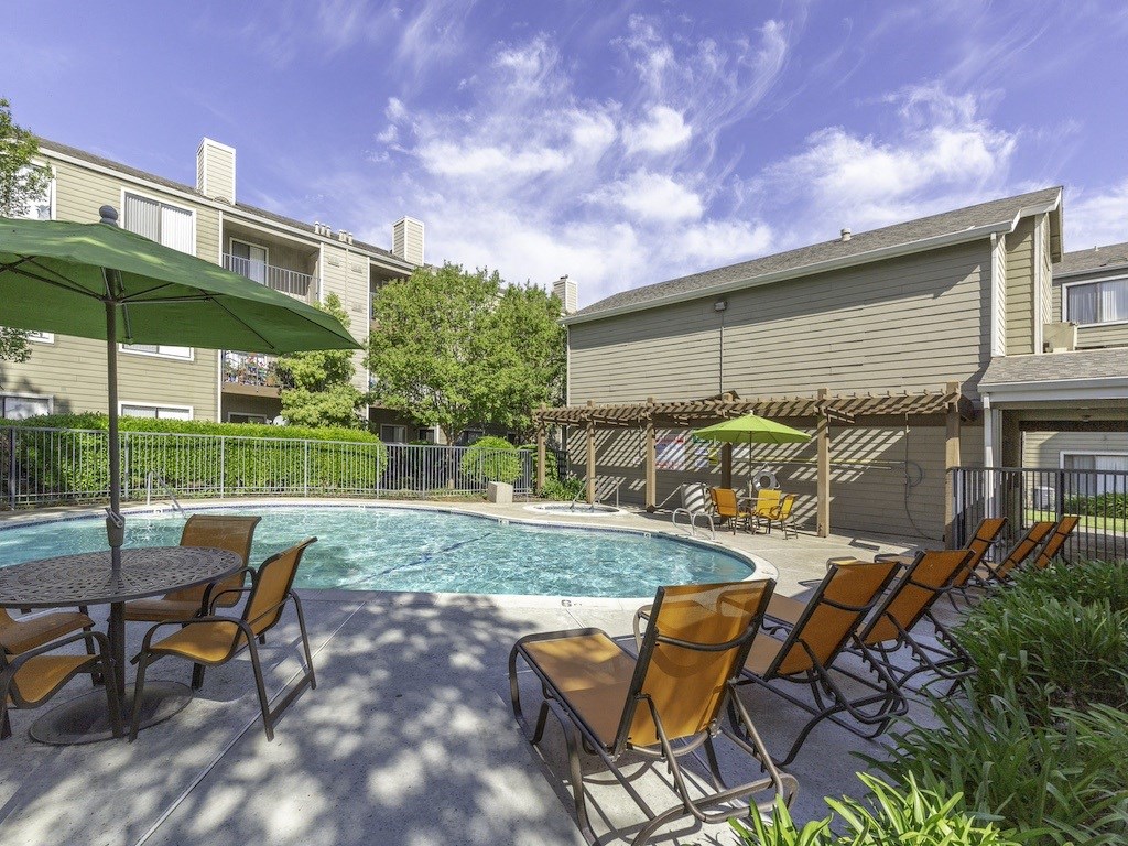 California Place Pool with Lounge Area