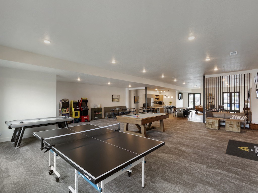 Resident Clubhouse and Game Room at Matheson Apartments in Tremonton UT