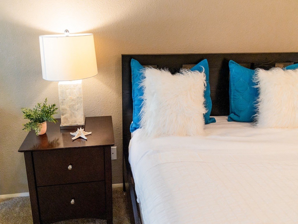 Bedroom at Eucalyptus Grove Apartments California