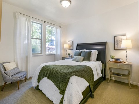 Comfy Bedroom at Falls at Riverwoods