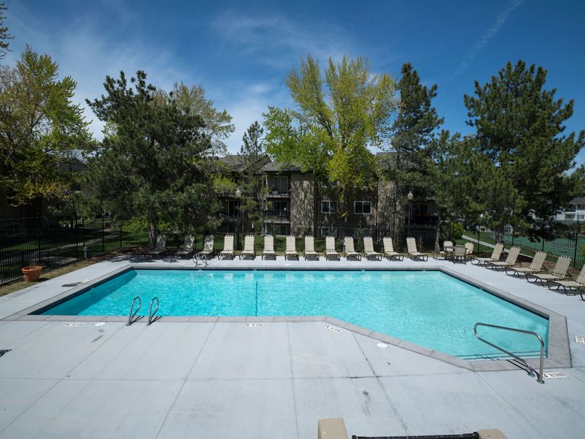 Pool On A Sunny Day Pool On A Sunny Day At Crossroads Apartments