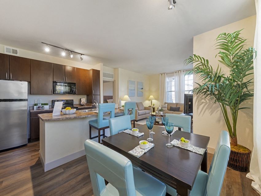 Dining Area at Avena Apartments, CO Dining Area at Avena Apartments, CO