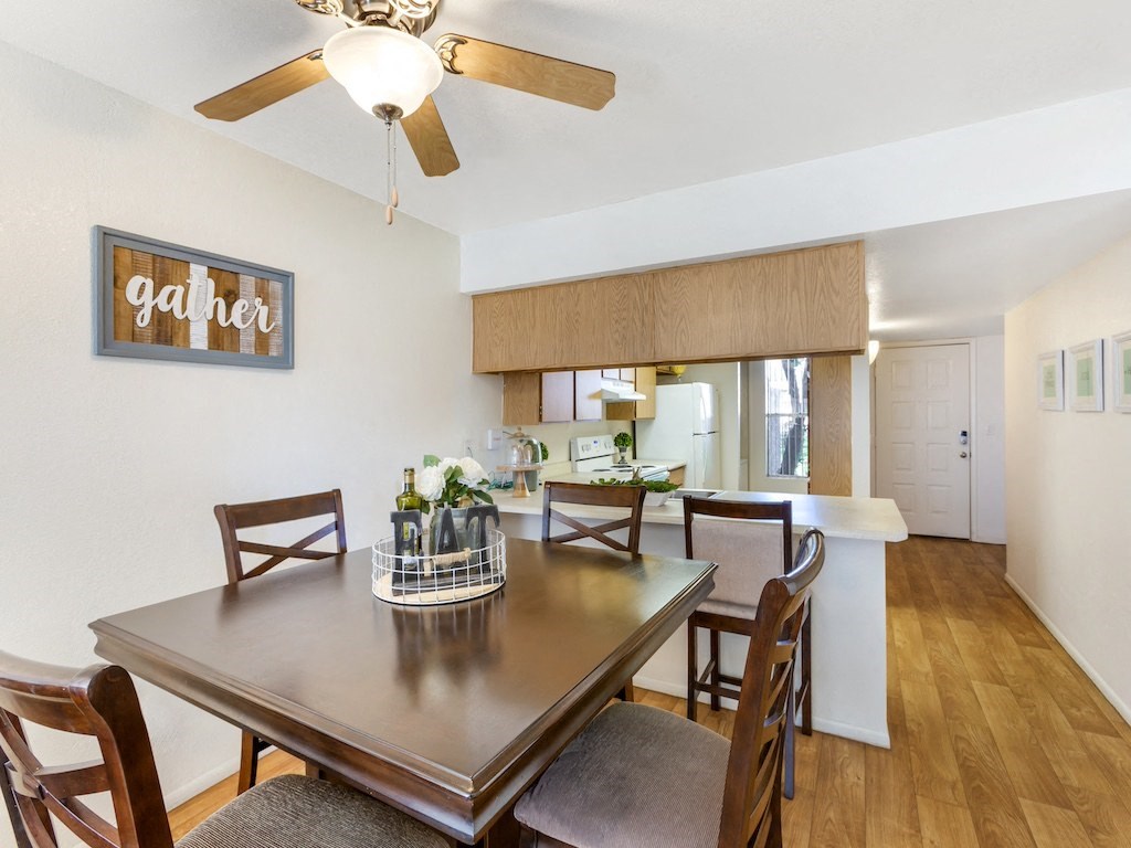 Dining View into Kitchen at Aztec Springs