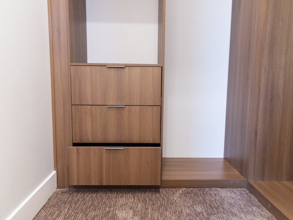 Drawers in Closet at The Ash Apartments & Townhomes