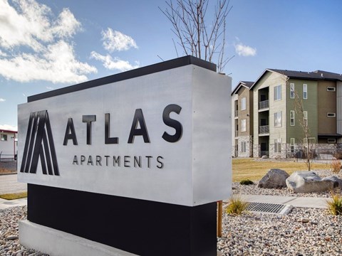 Entrance Sign to The Atlas