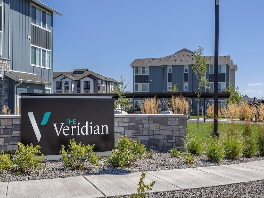 Entrance Sign to The Veridian