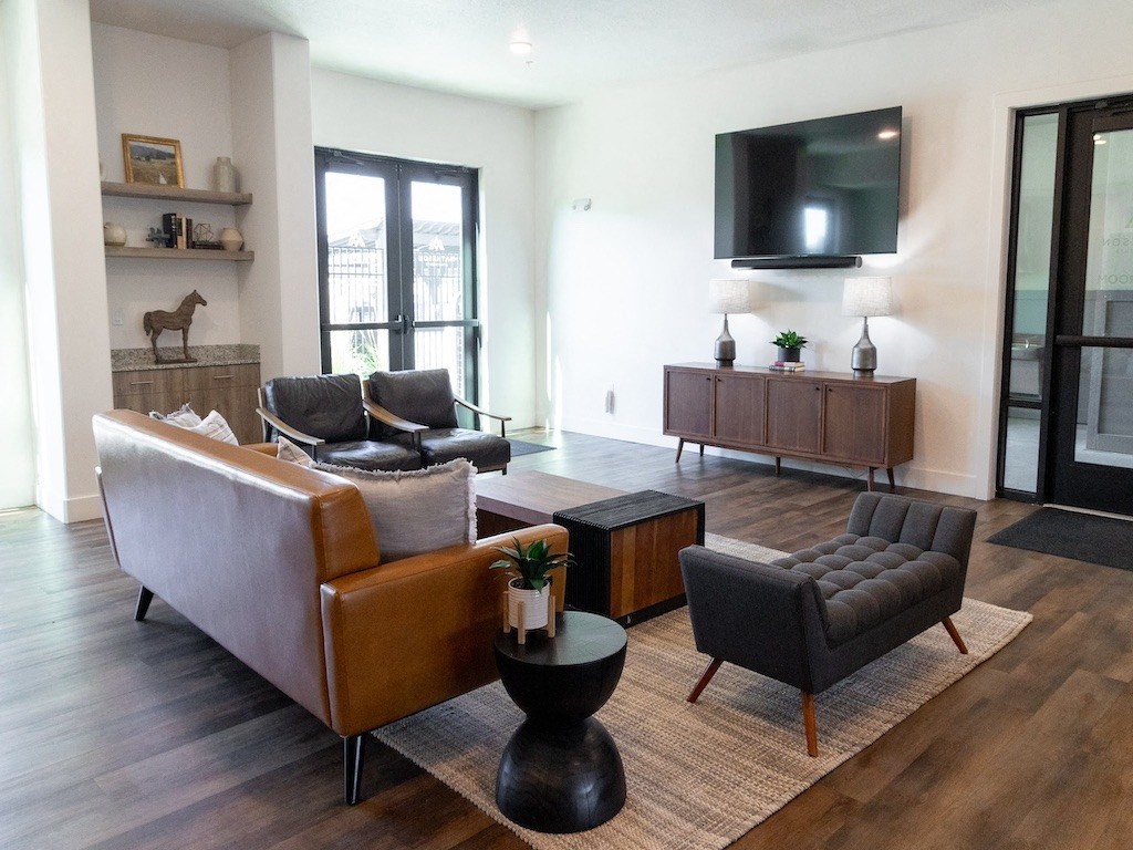 Entrance to Clubhouse at Ridge View Apartments