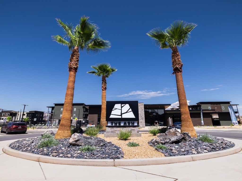 Entrance to The Ash Apartments