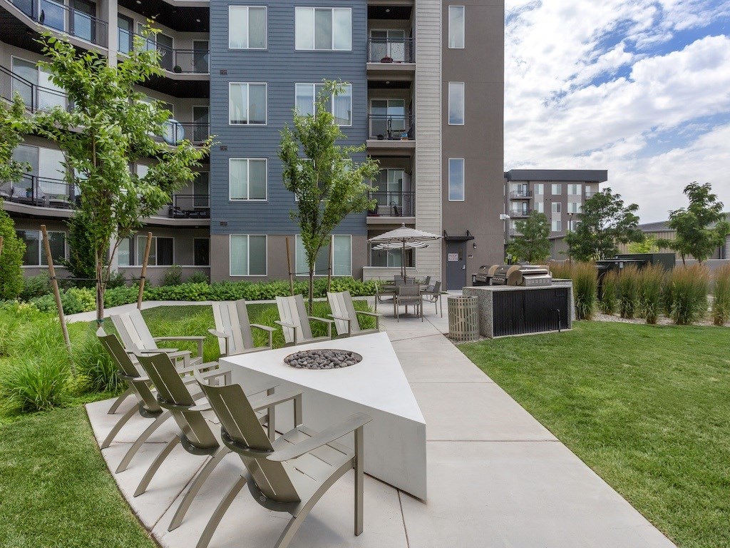 Firepits Outside at City Lofts Apartments