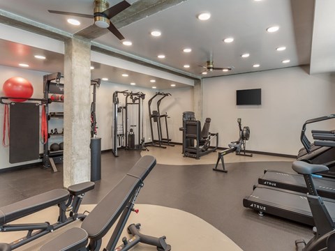 Fitness Center at Maye House Apartments